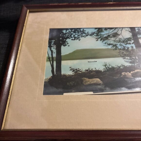 2 Vintage 1950s Framed Signed Arthur Tefft Photographs Lake Pleasant NY New York - Picture 7 of 10